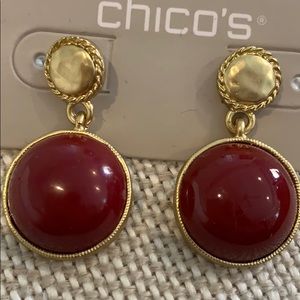 ❤️Chico’s Merlot Earrings